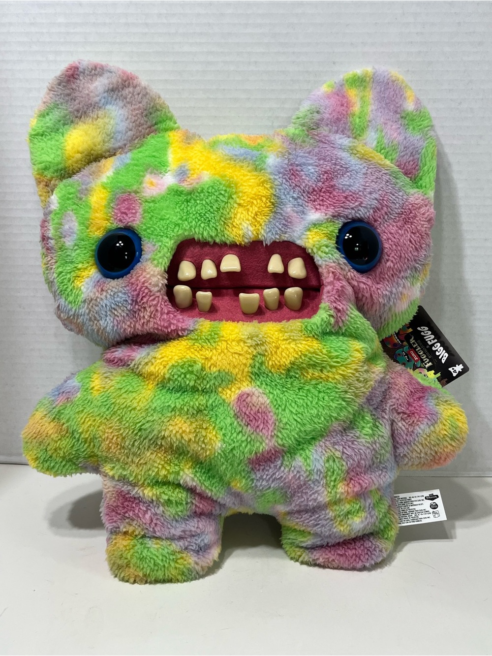 FUGGLER Bigg Fugg 18” Screech plush stuffed animal NWT toy tie dye Zuru